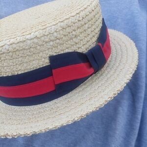 SCALA Pronto Men's Braided Liachow Boater Hat Excellent Condition